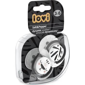 Dětské zboží Canpol LOVI Dudlík silikonový dynamický SALT&PEPPER 3-6m 2ks