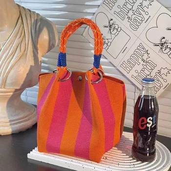 Kabelka Dámská pletená nákupní kabelka | taška - H