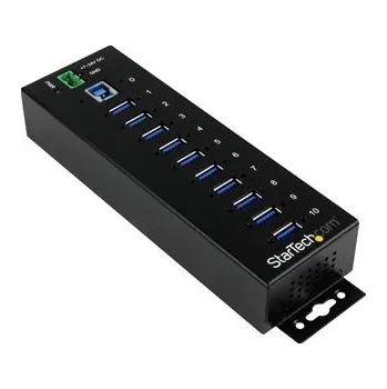 USB hub StarTech.com 10-Port USB 3.0 Hub - Metal Industrial USB-A Hub with ESD & Surge Protection - Din Rail, Wall or Desk Mountable - TAA Compliant USB Expander Hub (ST1030USBM) - Rozbočovač - 10 x SuperSpeed USB 3.0 - lze montovat na konzolu DIN - DC power - pr