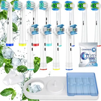 Péče o chrup HLAVICE K ZUBNÍM KARTÁČKŮM BRAUN ORAL-B, 12 KUSŮ + DÁREK