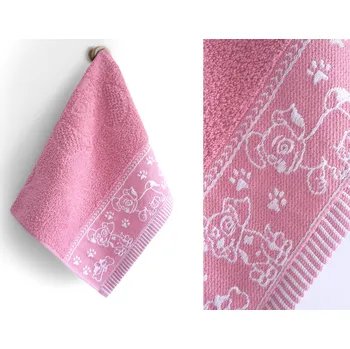 Ručník bavlna 30x50 Kids Rose Pejsci v Akci Greno