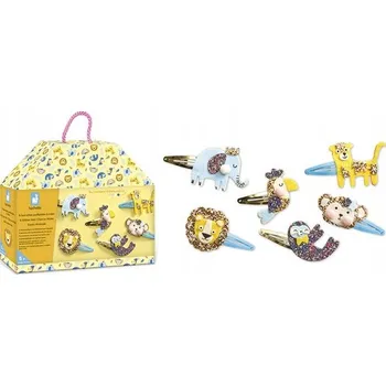 kreativní sada Janod kreativní sada na výrobu šperků – třpytivé sponky do vlasů 5+