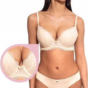 Podprsenka Agio Milano push-up podprsenka béžová, velikost 90C