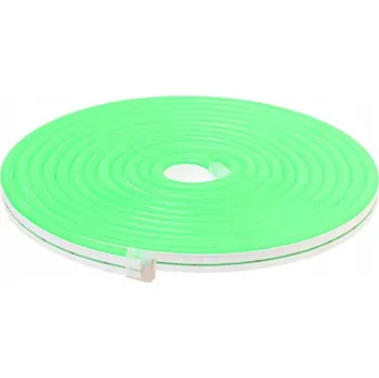 LED páska NEON FLEX LED pásek 12V 10W NEON METR SILNÝ ZELENÝ