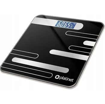 Osobní váha Skleněná koupelnová váha do 180 kg černá Platinet 46020