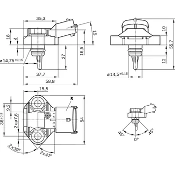 Zapalovací a žhavicí svíčka Zapalovací svíčka BOSCH 0 242 230 523