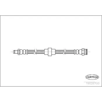 Brzdová hadice Brzdová hadice CORTECO 19026700