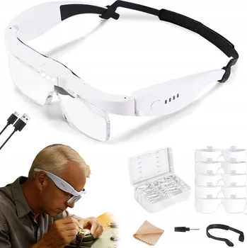 Lupa LUPA S LED OSVĚTLENÍM NABÍJENÁ PŘES USB PRO HODINÁŘE A ZLATNÍKY