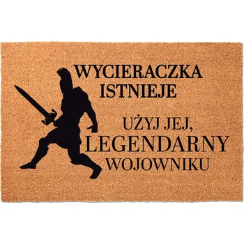 Rohožka KOKOSOVÁ VSTUPNÍ ROHOŽKA 40X60CM KE DVEŘÍM S HUMOREM - POUŽIJ JI!