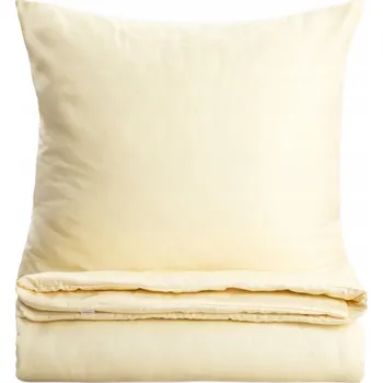 Povlečení Povlečení AVELIA saténové s příměsí viskózy žluté 160x200 + 2*70x80 cm HOML