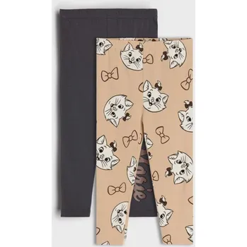 Dívčí oblečení Sinsay - 2 balení bavlněných legín Marie - béžová - 245DG-80X - 245DG-80X-104