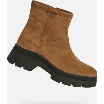 Dámské kozačky Geox Dámské Světle hnědá dámská kotníková obuv Geox Pluette Hnědá 41 (2941054)