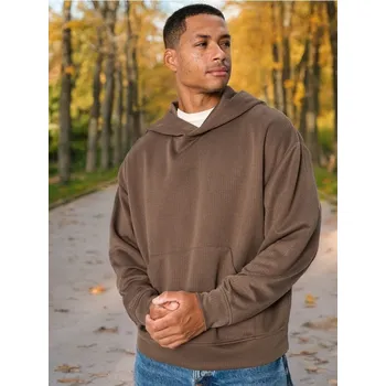 Pánská mikina Sinsay - Mikina s&nbsp;kapucí - khaki - 403CV-87X - 403CV-87X-XS