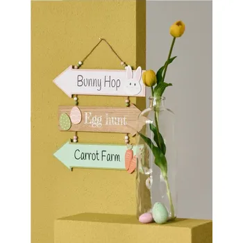 Velikonoční dekorace Sinsay - Velikonoční závěsná dekorace s nápisy - vícebarevná - 264IN-MLC - 264IN-MLC-ONE