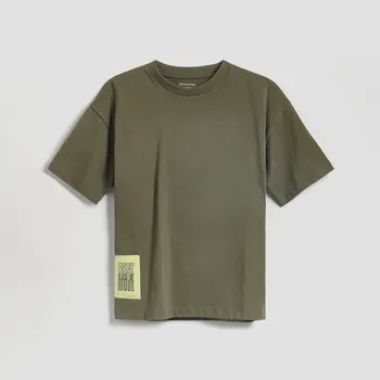 Dětská móda Reserved - Bavlněné tričko - zelená - 903HR-87X - 903HR-87X-U12