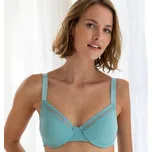 Vyztužená podprsenka Paia z mikrovlákna a tylu, s kosticemi ledová modrá 100C