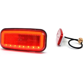 Autodíl Svítilna obrysová LED zadní 12-24V červená NEON WAS 1481RS1