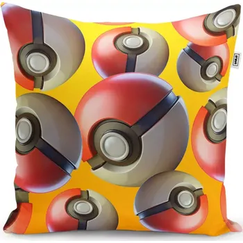 Dekorativní polštářek Dekorační polštář Pokemon ball Pattern - Sablio - 40x40 cm