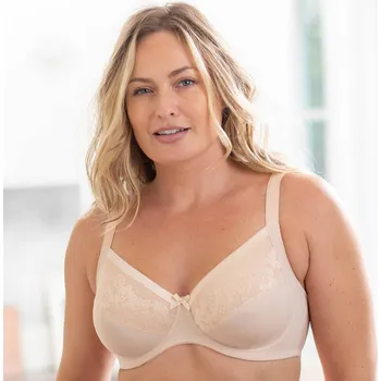 Podprsenka Zmenšující podprsenka s výšivkou a kosticemi tělová 100E