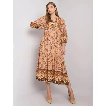 Dámské šaty TW SK BI H3787 šaty.40X béžová jedna velikost