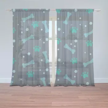 Záclona Sablio Záclony Kostičky: 2 ks - 150x250 cm - Sablio