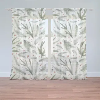 Záclona Sablio Záclony Vůně jehličí: 2ks 150x250cm