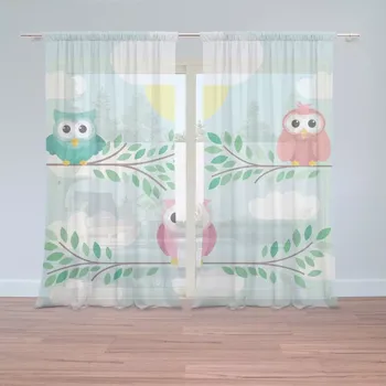 Záclona Sablio Záclony Sovičky: 2 ks - 150x250 cm - Sablio