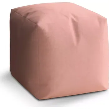 Taburet Sablio Taburet Kostka Lososová: 40x40x40 cm - Sablio