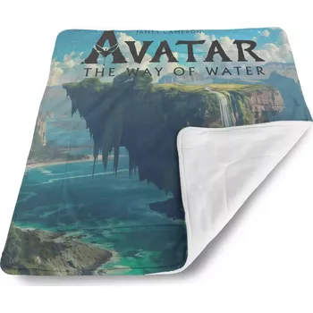 Dětská deka Sablio Dětská deka pro miminko Avatar The Way of Water Plovoucí ostrov - 80x100 cm