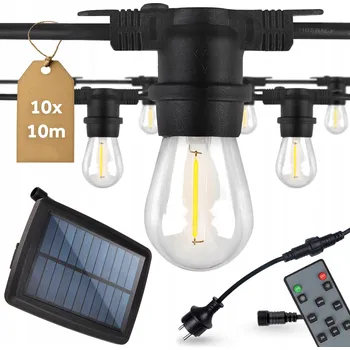 Venkovní osvětlení Solární girlanda Masterled 1000 cm