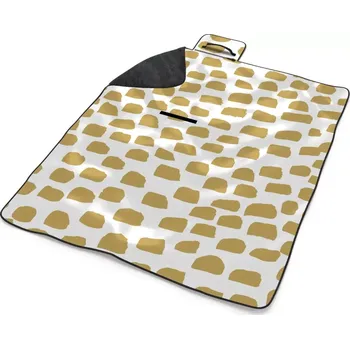 deka Sablio Plážová deka Zlaté tahy štětcem: 200x140 cm