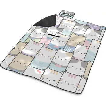 deka Sablio Plážová deka Barevná koťátka: 200x140 cm