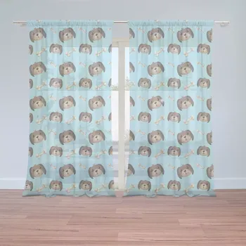 Záclona Sablio Záclony Pejsek s kostí: 2 ks - 150x250 cm - Sablio