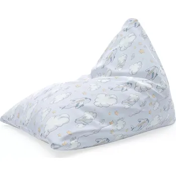 Sedací pytel Sablio Sedací vak Triangl Letadla mezi mraky: 120 x 100 x 100 cm - Sablio