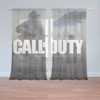 Záclona Sablio Záclony Call of Duty Vrtulník: 2 ks - 150x250 cm - Sablio