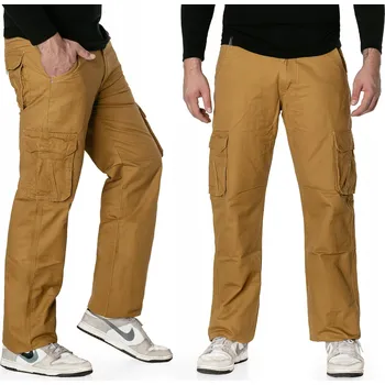 Pánské kalhoty Pánské Kalhoty Kapsáče Army Trekové Cargo se 6 Kapsami H323 W33