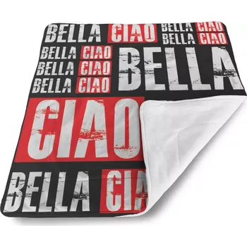 Dětská deka Sablio Dětská deka pro miminko La Casa de Papel Professor or Bella Ciao motiv 2 - 80x100 cm
