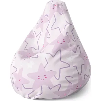 Sedací pytel Sedací vak Pear Veselé hvězdy - Sablio - 70 x 95 x 15 cm