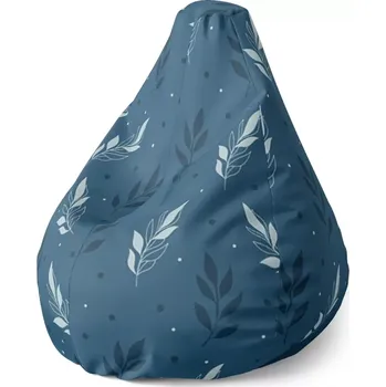 Sedací pytel Sedací vak Pear Modré klásky - Sablio - 70 x 95 x 15 cm