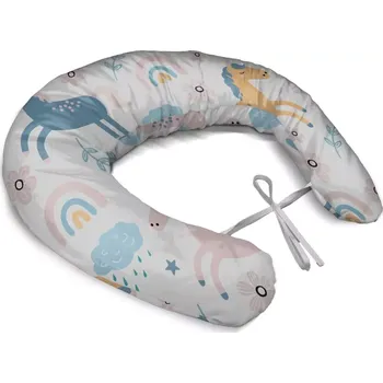 Kojící polštář Sablio Těhotenský polštář Duhoví jednorožci