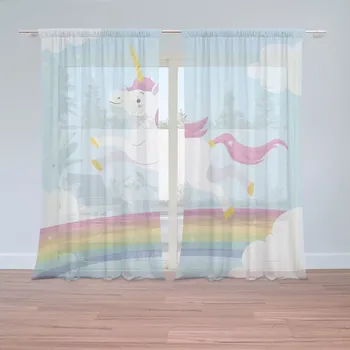 Záclona Sablio Záclony Jednorožec: 2 ks - 150x250 cm - Sablio