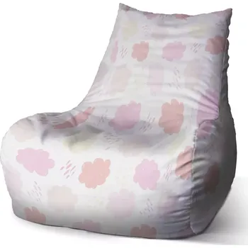 Sedací pytel Sedací vak Bean Barevné obláčky - Sablio - 100 x 90 x 45 cm