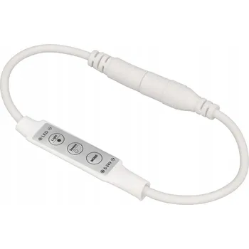 LED páska STMÍVAČ LED OVLADAČ MINI 3 TLAČÍTKA PRO LED PÁSEK 12V 24V 5A 60W