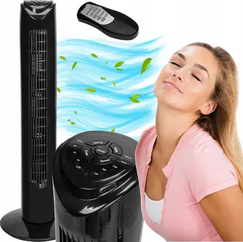 Domácí ventilátor Sloupový ventilátor Gockowiak Calid černý