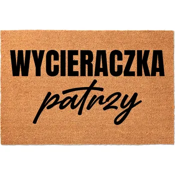 Rohožka KOKOSOVÁ VSTUPNÍ ROHOŽKA 40X60CM KE DVEŘÍM S VTIPEM - ZÁBAVNÁ, SLEDUJE