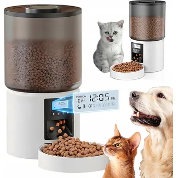 Miska pro psa 4L AUTOMATICKÝ DÁVKOVAČ KRMIVA S FUNKCÍ NAHRÁVÁNÍ 10S PRO KOČKY A PSY