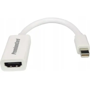 Video kabel Adaptér mini DisplayPort 1.1 na HDMI 0,1m bílý 517