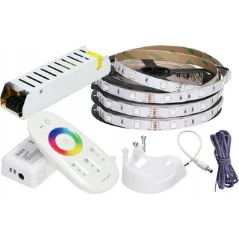 LED páska LED pásek 15 m SMD5050 RGB AKB-Poland s dotykovým dálkovým ovládáním