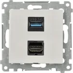 Simon 54 Zásuvka HDMI 1.4 + USB 3.0 Standard HDMI: HDMI 1.4 Bílá