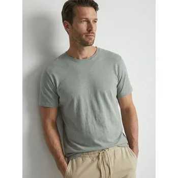 Pánské tričko Sinsay - Bavlněné tričko s krátkým rukávem - zelená - 298HL-07X - 298HL-07X-3XL